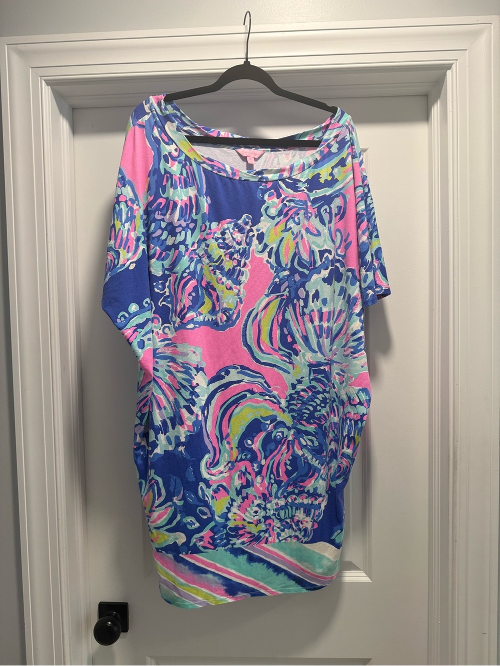 Lilly Pulitzer Blue, Pink & Green Seashell Print Tunic